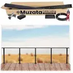 Muzata 36" 13ft Black Surface Mount Cable Railing System