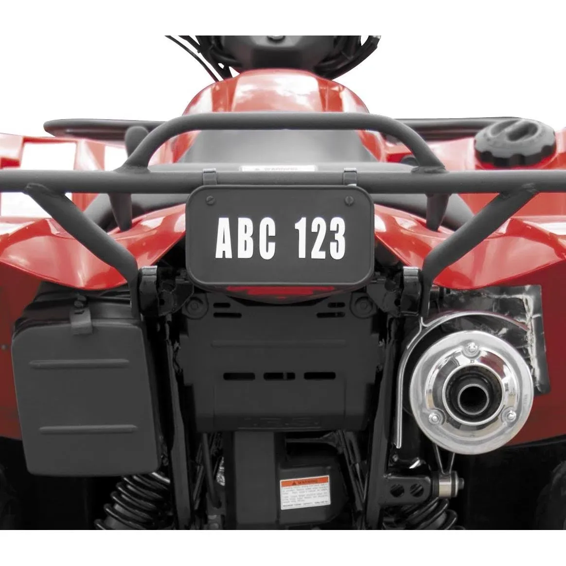 Hardline Professional ATV License Kit - 2341B Black 21-1900 2340B 11-6262 Black