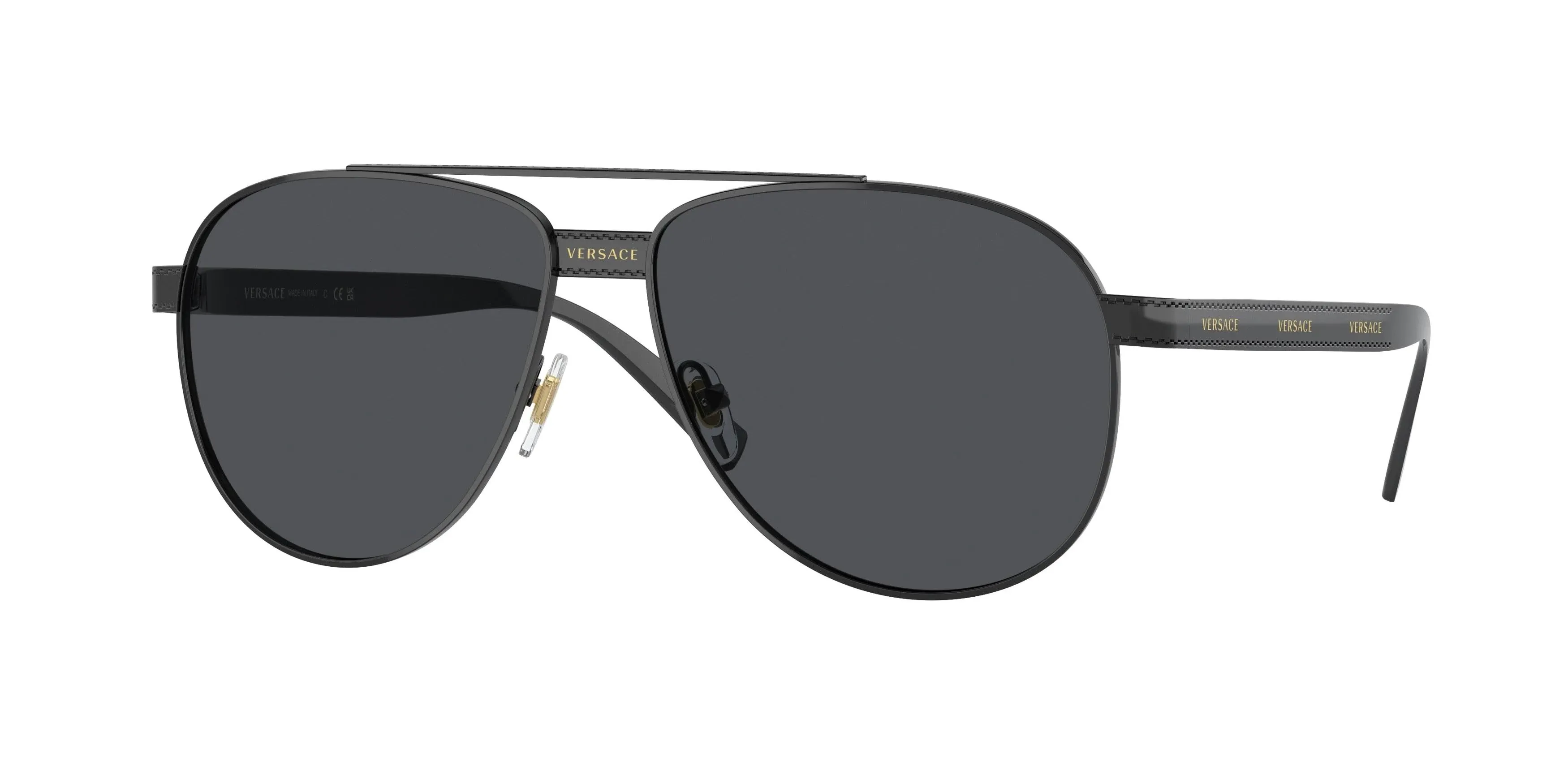 VERSACE Sunglasses VE 2209 100987 Black Frame / Gray Lens for Men Women