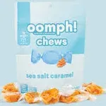 Oomph! Sweets Healthy Sea Salt Caramel Taffy - Low Sugar Keto Candy, Low Carb Snack, High Fiber for Weight Loss and Gut Health, Vegan & Gluten Free Dessert Chews (3-Pack x 10 pc per 3.5oz bag)