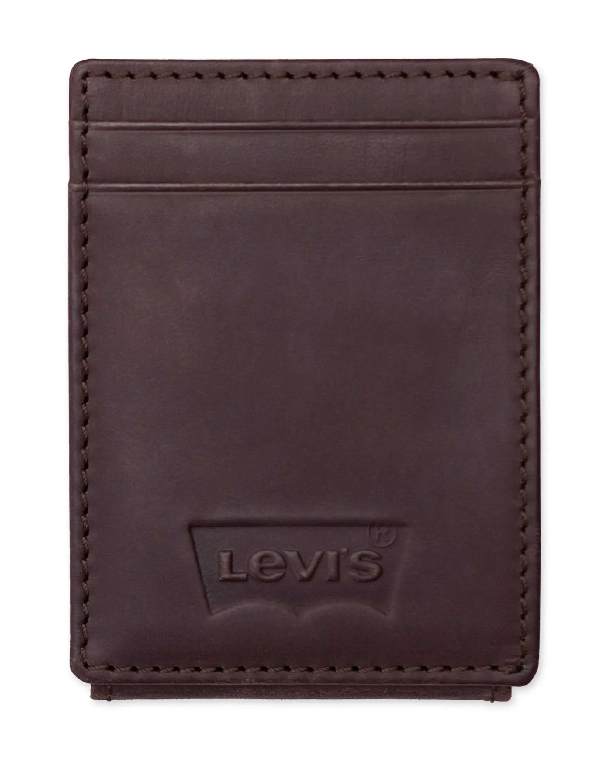 Levi's Men's RFID Slim Everyday Magnetic Front Pocket Card Case Wallet