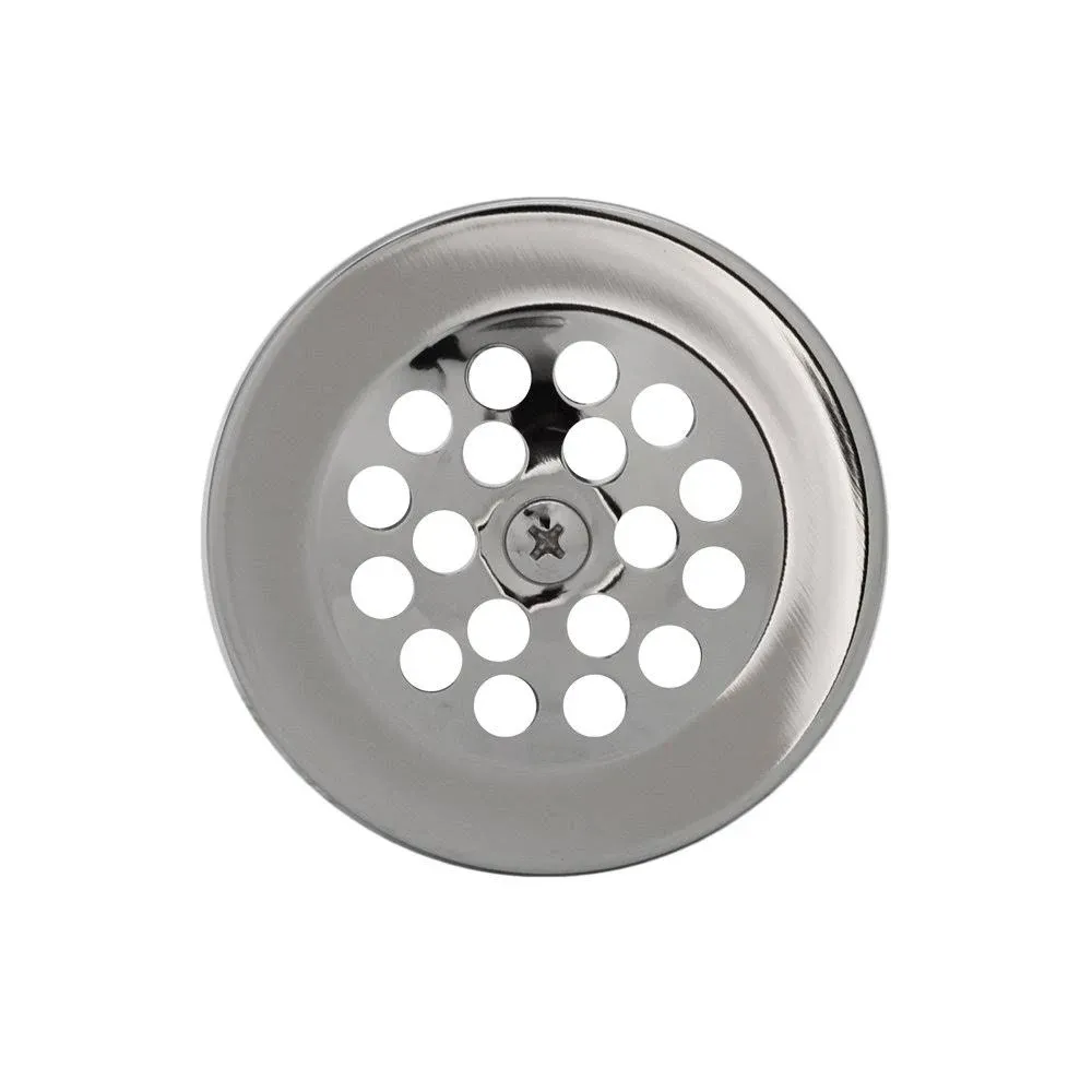 Westbrass Beehive Grid Tub Trim Grate with Trip Lever Faceplate, Polished Chrome, D92-26