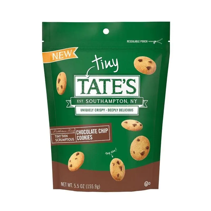 Tate's Bake Shop Cookies, Chocolate Chip, Tiny - 5.5 oz