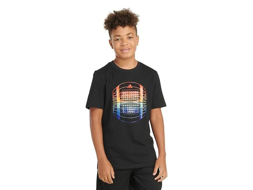 adidas Boys' Big Short Sleeve T Sports Graphic Tee Shirt