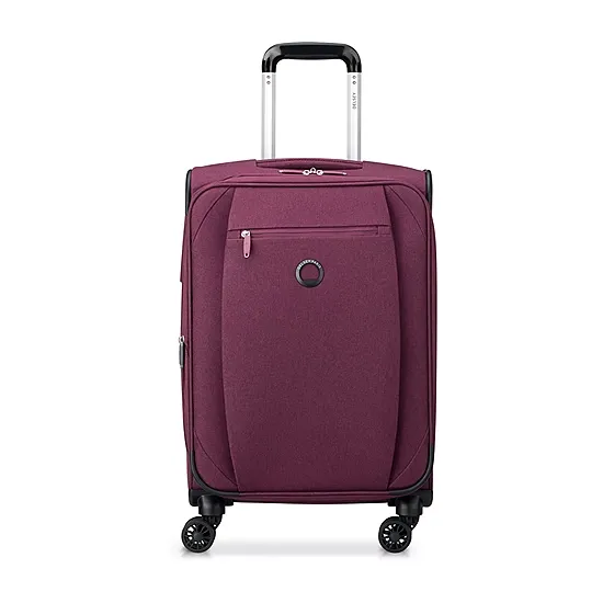 Delsey Paris Rami 21" Softside Expandable Spinner Luggage - Heathered Red One Size