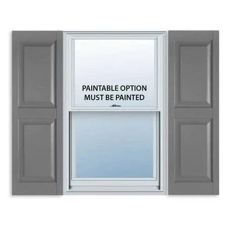 Polaris Vinyl Raised Panel Shutters