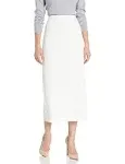 Kasper Crepe Column Skirt - White 10