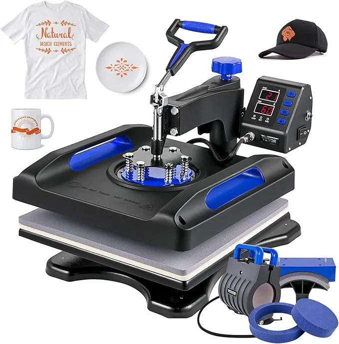 VEVOR Auto Heat Press Machine 15x12 Smart Heat Press Machine for T-shirts Automated Heat Press for Vinyl Professional Heat Press for Sublimation