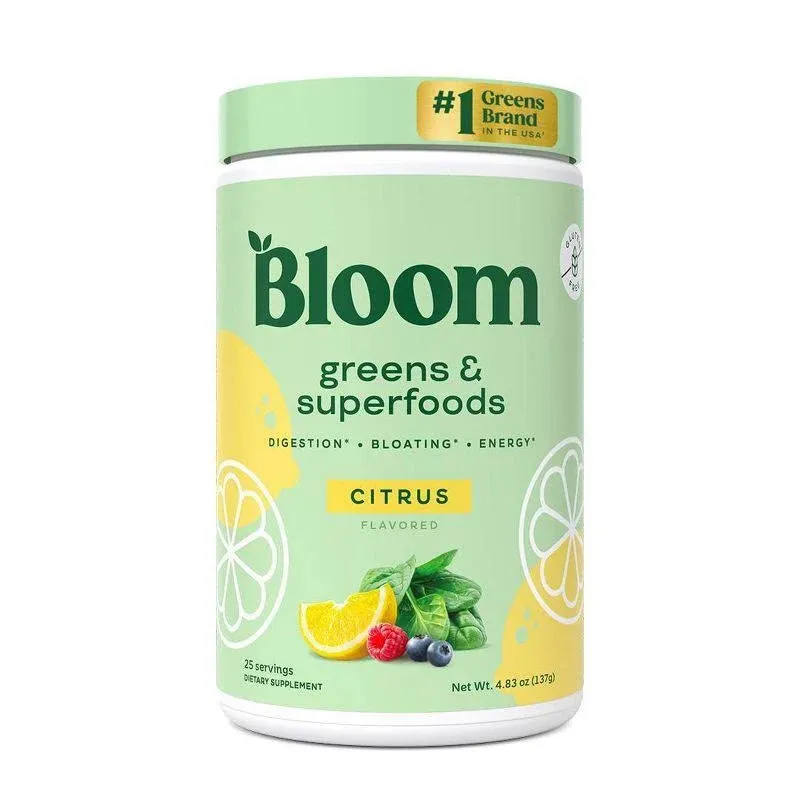 Bloom Greens & Superfoods Powder, Citrus