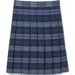 French Toast Big Girls Mid Length Plaid Pleated Skirt Blue 20