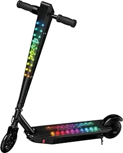 Razor Sonic Glow Black Electric Scooter with LED Lights and Bluetooth Wireless Speaker, (13112110)