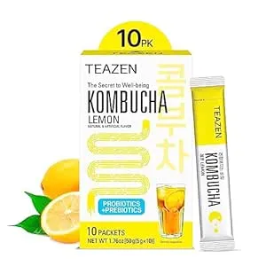 Teazen Kombucha Lemon 10 Sticks