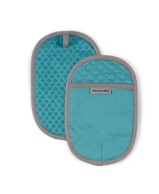 KitchenAid Asteroid Pot Holder, Set of 2 - Aqua