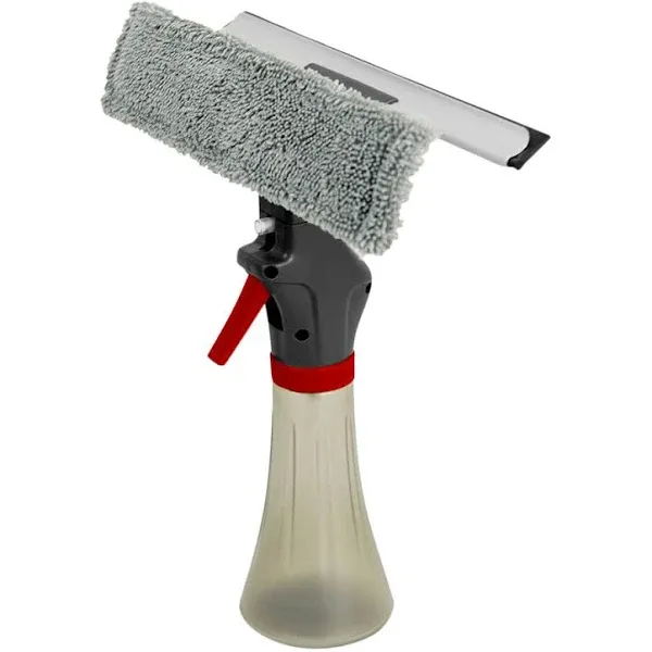 Libman 1067 3-in-1 Window Squeegee with Spray Bottle and Microfiber Scrubber - 4/Case