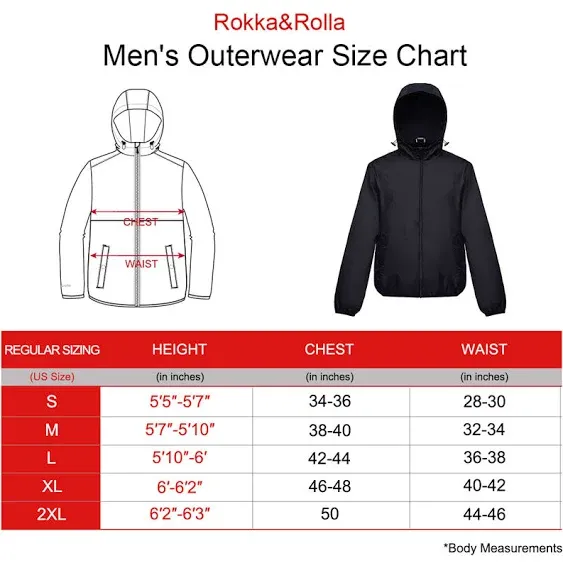 Rokka&Rolla Men's Packable Mesh Lined Lightweight Windbreaker Jacket - Black Gray