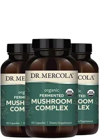 Dr Mercola Fermented Mushroom Complex - 90 Capsules