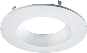 HALO White Recessed Lighting Retrofit Replaceable Trim Ring, 4 Inch