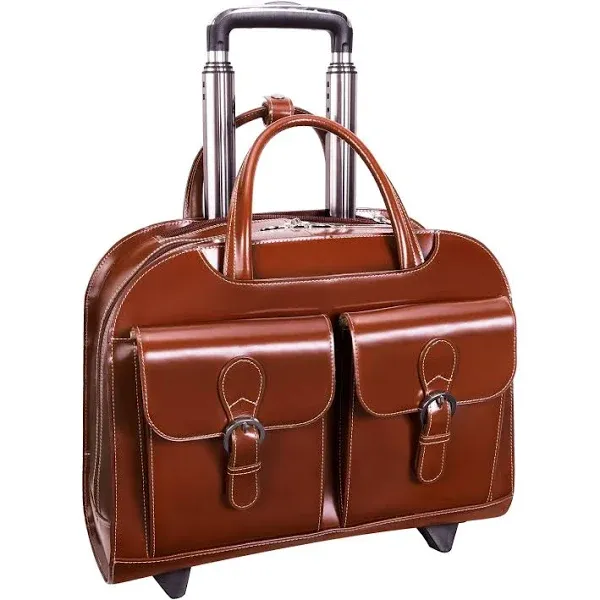 McKlein Davis Leather Wheeled Laptop (96184A)