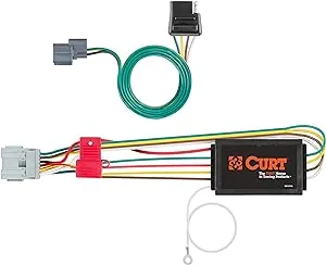 Curt Manufacturing 56029 Vehicle-Side Custom 4-Pin Trailer Wiring Harness,Fits Select Honda Element,Black