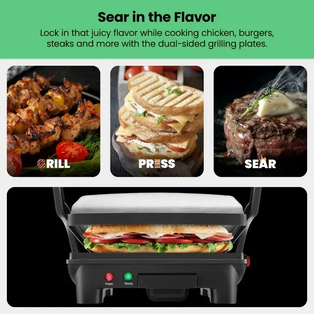 Chefman 180 Grill and Panini Press