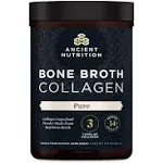 Ancient Nutrition Bone Broth Protein, Pure - 15.7 oz