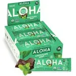 Aloha Protein Bars, Organic, Chocolate Mint, 12 Pack - 12 pack, 1.98 oz bars