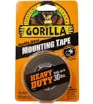 Gorilla Heavy Duty Black Mounting Tape, 1" x 60"