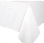 Paper Linen Solid Table Cover - White