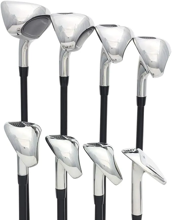 Men’s Powerbilt Golf EX-550 Hybrid Iron Set, which includes: #4, 5, 6, 7, 8, 9, PW +SW Senior Flex Right Handed New Utility “A” Flex Club