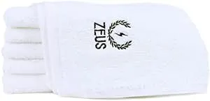 Zeus 100% Cotton Washcloths – Super Soft & Extra Absorbent Premium Face and Bath Towels (6 Pack)