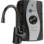 Insinkerator H250MBLK-SS HOT250 Instant Hot Water Dispenser System, Single-Handle 8.21 in. Faucet with 2/3-Gallon Tank Finish: Matte Black