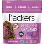 Doctor in The Kitchen: Flackers Organic Flax Seed Crackers- Cinnamon & Currants, 5 oz