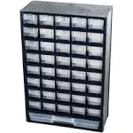 Stalwart 41-Compartment Hardware Storage Box, Black