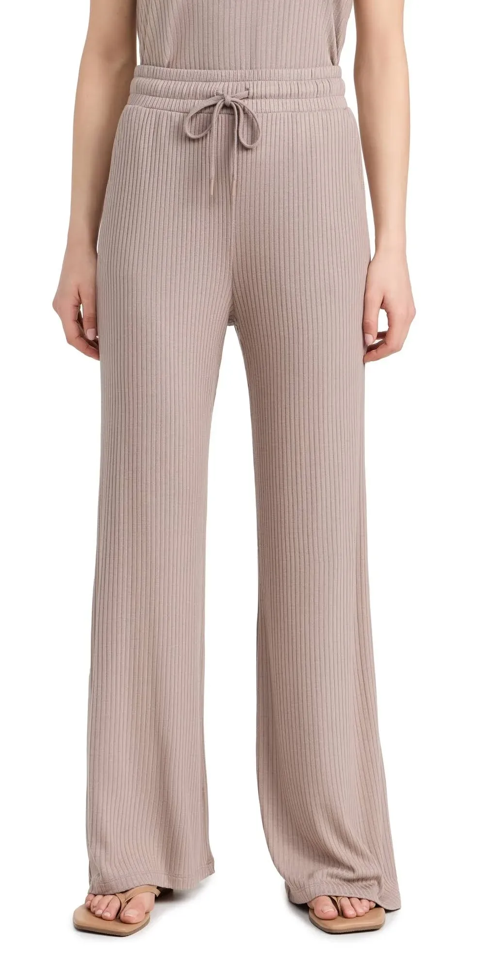 Beyond Yoga Well Traveled Wide-Leg Pants Birch