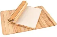 BOUMBI Fragrant Camphor Laurel Roll-up Wood Placemats Set of 2