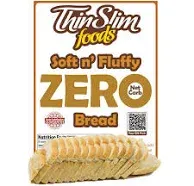 ThinSlim Foods Soft n Fluffy Zero Net Carb Keto Bread | Low Carb Bread | Plain (Pack of 1)