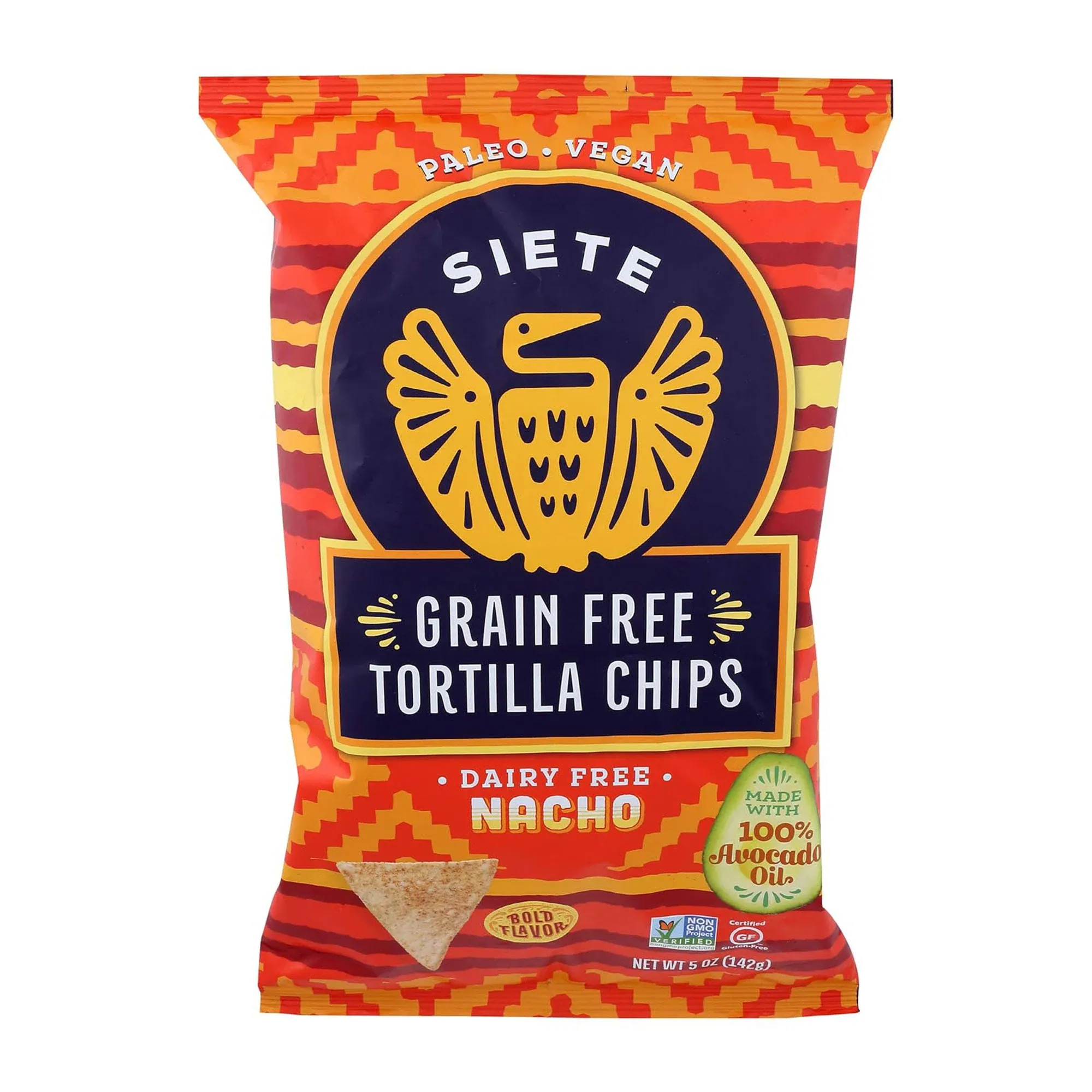 Siete Nacho Grain Free Tortilla Chips - 5 oz packet