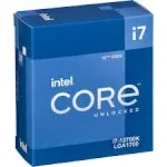 BOX Intel i7 12700KF 3.6GHz CPU 25MB L3 Cache 12 Cores Processor LGA1700 125W