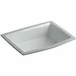 KOHLER K-2355-95 Archer Undermount Bathroom Sink, Ice Grey