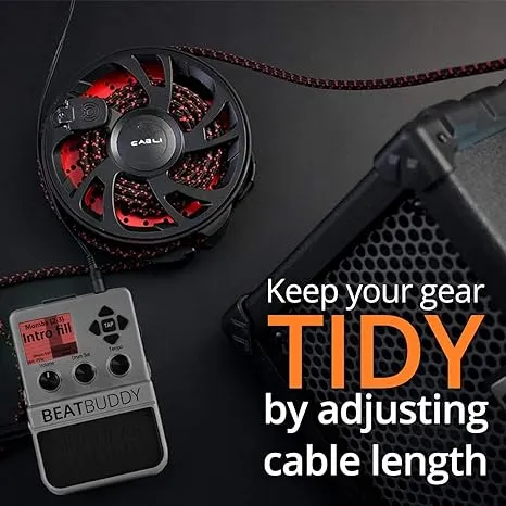 | Cabli: The Fast and Easy Way to Wrap | Organize & Protect Music Cables | Cord Protectors | Cord Hider | Under Desk Cable Management | Cord Covers for Wires on Floor