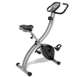 Node Fitness Indoor Cycling Bike - Folding, Upright Stationary Exercise Cycle with Magnetic Resistance