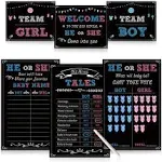 Baby Gender Reveal Party Supplies KitPhoto Props Games DecorationsBoy or Girl...