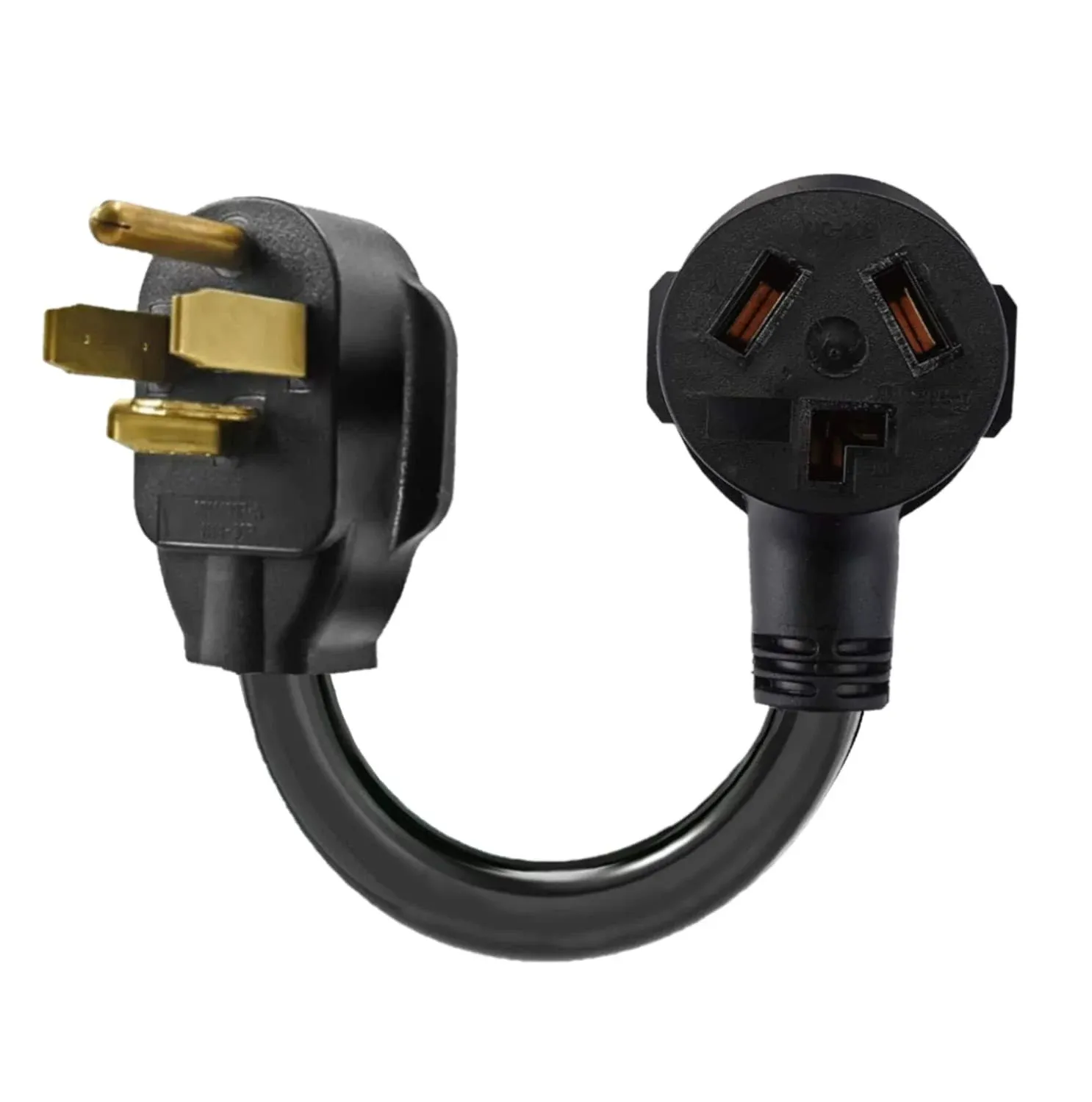 3 Prong to 4 Prong Dryer Plug Adapter, Connects 3-Prong Old Dryer Female to 4...