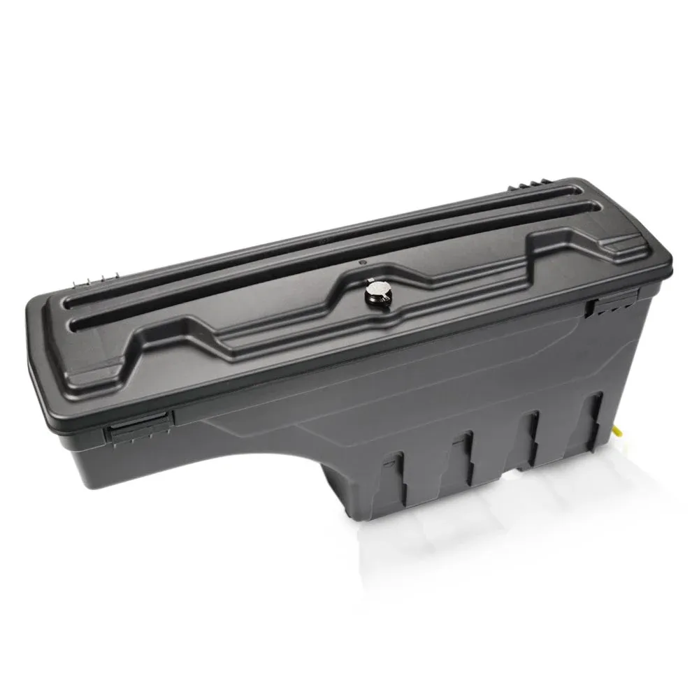 Pit66 Lockable Truck Bed Toolbox Storage, Compatible with 2002-2018 Dodge Ram , Right Passenger Side, Black