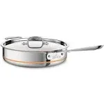 All-Clad 5-QT Copper Core 5-Ply Bonded Saute SOUP searing browning pan with Lid