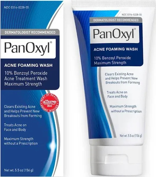 PanOxyl Acne Foaming Wash - 5.5oz