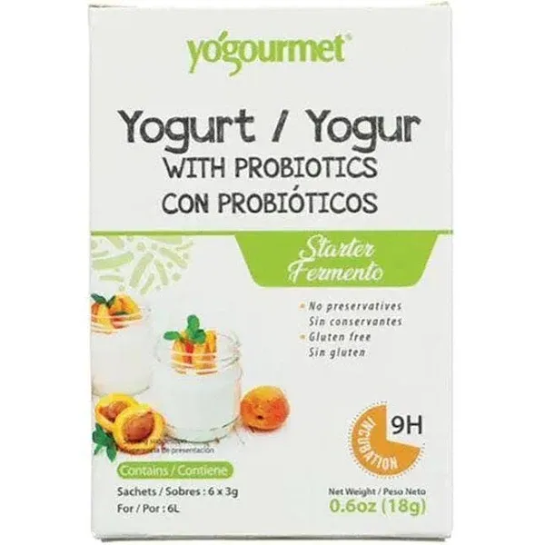 Yogourmet Yogurt Starter with Con Probiotics, 0.6 oz