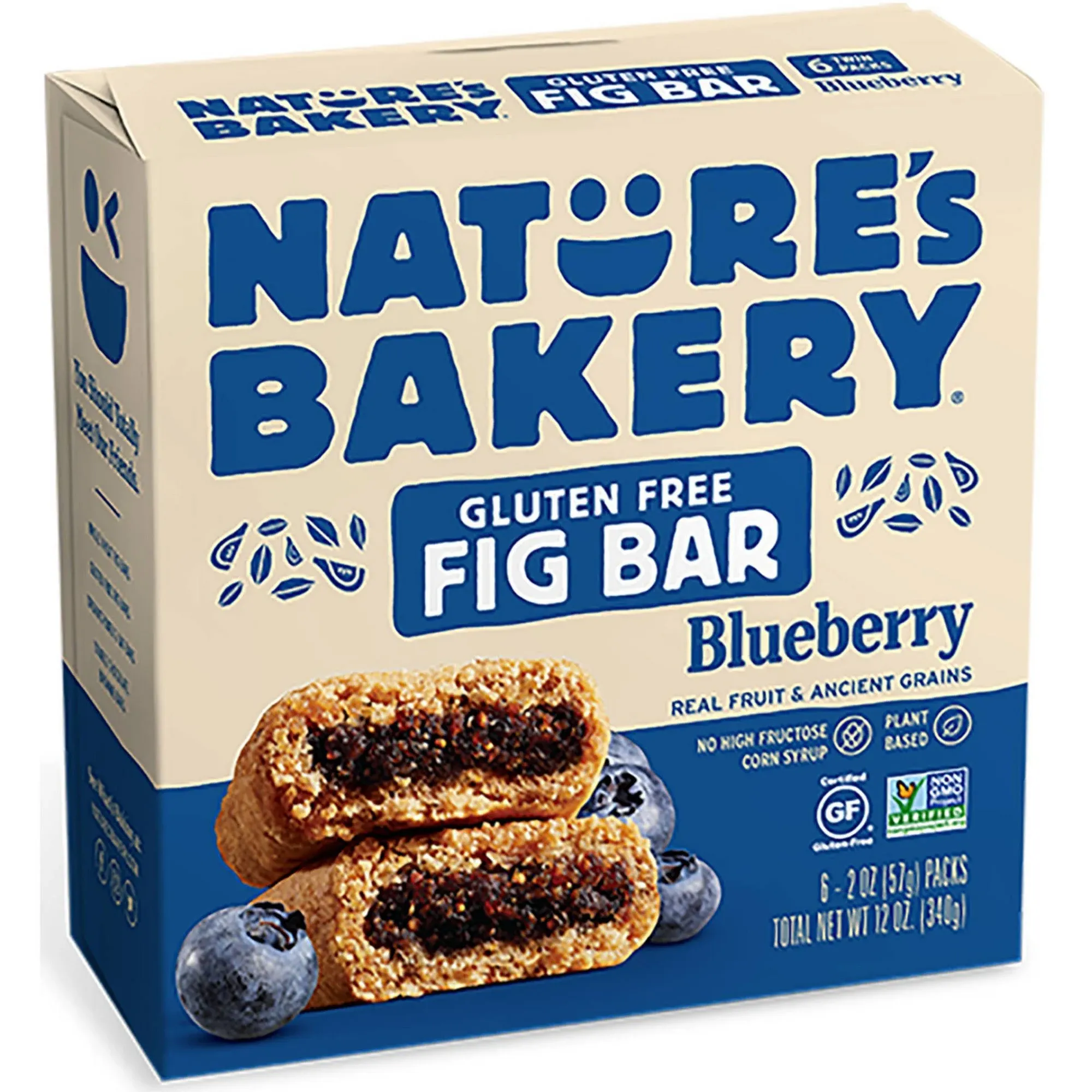 Bar Fig Gf Blueberry 6Ct  12 Oz By Natures Bakery