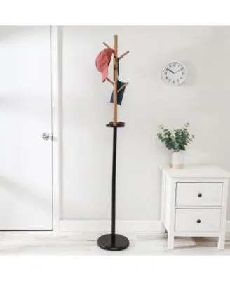 Honey Can Do Freestanding Coat Rack with Accessory Tray