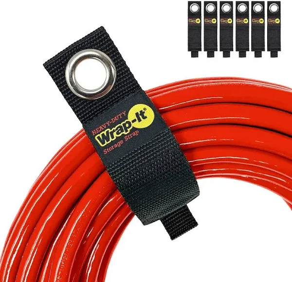 Wrap-It Easy-Carry 28-Inch 2-Pack Heavy-Duty Hook and Loop Cord and Hose